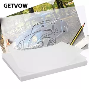 GETVOW 200 Chiếc Giấy Da Rau Củ, Bột Gỗ Nguyên Chất Giấy Truy Tìm Nửa Trong Suốt, Giấy Truy Tìm A4 Giấy Truy Tìm Nhẹ Trong Suốt Kiến Trúc Sư Sử Dụng