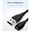 Cáp sạc đồng hồ màu đen Treeling 1m USB-A Dây sạc thay thế cho người dùng đồng hồ thông minh cần dây dự phòng