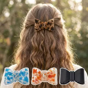 Kẹp Tóc Từ Tính PYCOU, Kẹp Tóc Nơ Đóng Từ Tính Bằng Nhựa, Ngăn Trượt Ngăn Ngừa Dấu Áp Lực Có Thể Tái Sử Dụng Tóc Barrettes Bé Gái Trang Trí Tóc