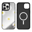 Ốp Điện Thoại Daisy Nền Đen Từ Tính Cho IPhone 17 Pro Max 17 Air 15 14 13 12 11 16 Plus Vỏ Chống Sốc