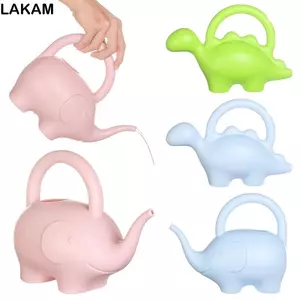 Bình tưới nước cho trẻ em LAKAM, Bình tưới nước hoạt hình màu kẹo nhẹ, có tay cầm Bình tưới cây hình động vật hoạt hình bền bỉ