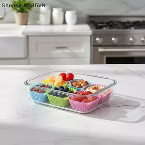 {AKIN} Cốc Chia Bento Cho Hộp Cơm Trưa Có Thể Tái Sử Dụng Dễ Dàng Làm Sạch Thực Phẩm Khuôn Lót Trường Học Kid Bữa Ăn Sna Sắp Xếp Lưu Trữ {a}