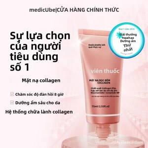 Mặt Nạ Ngủ Medicube Collagen Chứa Niacinamide & Ceramide, Phục Hồi Da Mỏng Yếu, Giữ Độ Căng Da Suốt Đêm, Dịu Da Kích Ứng