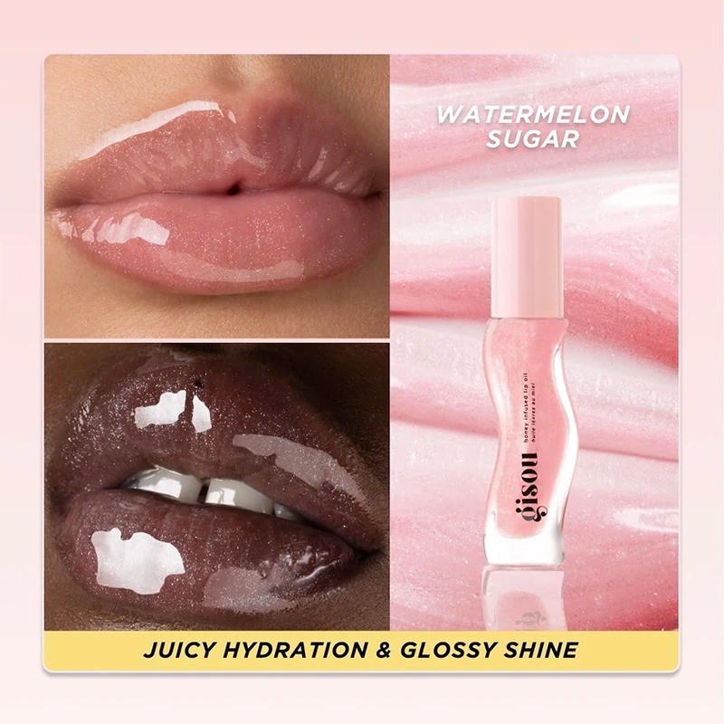 Z / Gisou Mel Shining Lip Oil Dưỡng Ẩm Chống Khô Son Môi Dễ Dàng Mang Theo Chống Vỡ Nước Bóng Son Môi Chăm Sóc