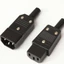 NOTE1 1 Cái Ổ Cắm AC, Đầu Nối Nguồn AC 3 Pin Thẳng IEC 320, Đầu Nối Nguồn Điện Bền C13 C14 10A 250V