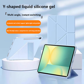 Ốp Da Bằng Chữ Y Thông Minh Cho Samsung Galaxy Tab S10 Lite 10.9 Inch 2025 SM-X400 X406B S10 FE S9 S8 S7 A8 A9 A7 Lite 8.7 Inch Silicon TPU Bảo Vệ