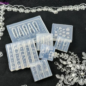 Onba Sáng Tạo Vui Nơ Hoa Móng Tay Nghệ Thuật Khuôn Silicon Handmade Móng Tay Nghệ Thuật Khuôn Trang Trí Hoạt Hình Nghệ Thuật Khuôn DIY Phụ Kiện Dụng Cụ VN