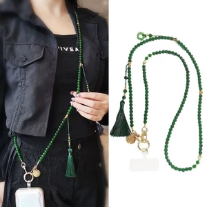 Shop Mới Phụ Kiện Điện Thoại Di Động Tua Rua Cổ Điện Thoại Di Động Dây Đeo Ngang Dài Nữ Tinh Tế Cao Cấp Phong Cách Trung Hoa Niche Đính Hạt Pha Lê Mặt Dây Chuyền Trang Sức Điện Thoại Di Động Đa Năng