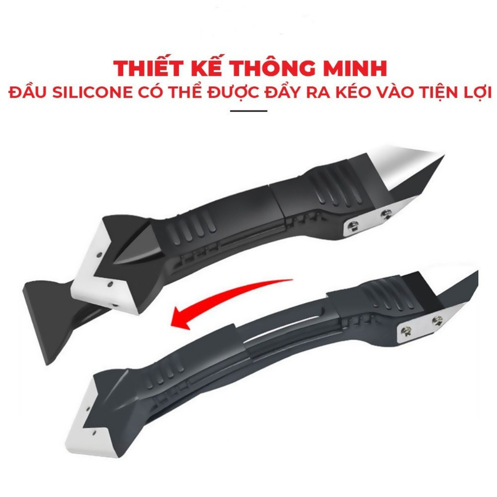 Bộ Dụng Cụ Miết Keo Silicon Chà Ron Gạch, Cạo Cắt Keo Silicone Cửa Kính, Có Thể DIY Tại Nhà, Tiện Lợi, Giá Cả Hợp Lý