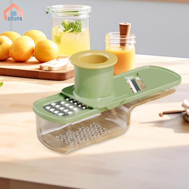 Máy xay tỏi gừng 3 trong 1, Dụng cụ nhà bếp Tiện ích Máy ép tỏi bằng thép không gỉ Máy nghiền thái cầm tay để nướng trái cây Wasabi
