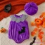 Bộ trang phục Halloween cho bé gái Bí ngô / Nhện / Dơi thêu hoa sọc + Mũ