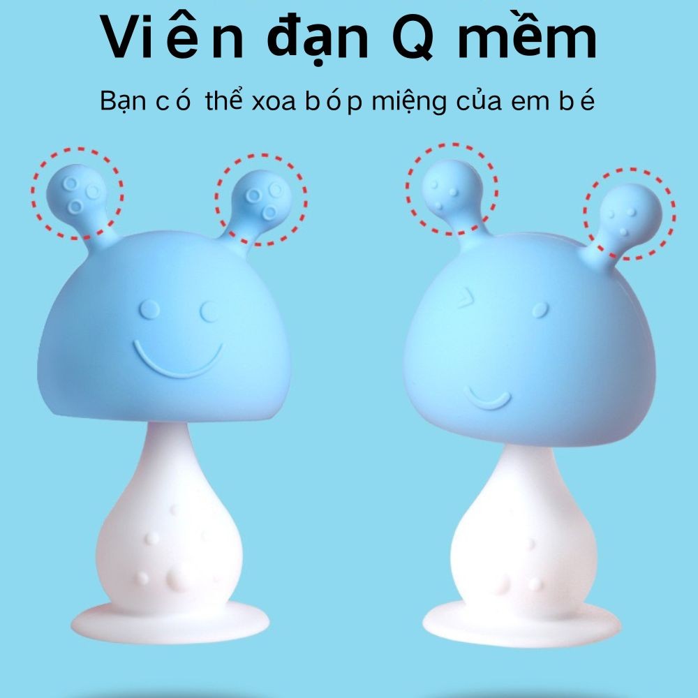 Gặm nướu cho bé | TẶNG YẾM SILICOL cho đơn từ 97k ngậm nướu | TẶNG HỘP ĐỰNG| Mivia từ 2 tháng