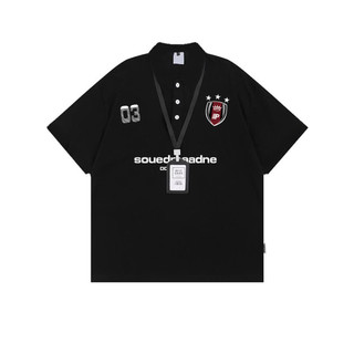 áo polo nữ đen form rộng âu mỹ girl phố áo có cổ nữ học sinh áo thun local brand eleclassm