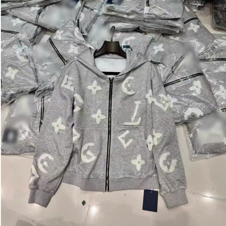 Áo Khoác Nỉ Bông Hoa Dập Xù KCloset Áo Nỉ Dày Dặn Dáng Rộng Nam Nữ NA10