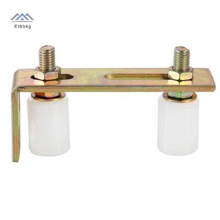 ELBBKG 1 Bộ Hướng Dẫn Bánh Xe Sân Con Lăn Hướng Dẫn Cửa Trượt Con Lăn Có Chân Đế L-Pillar Đôi Có Thể Điều Chỉnh Nylon Con Lăn Mới