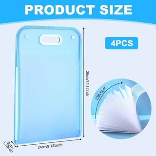 【COD】Túi Đựng Tài Liệu PP Mờ, Thiết Kế 13 Ngăn Tiện Dụng Giúp Lưu Trữ Và Tổ Chức Tài Liệu