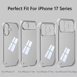 [JLK] Ốp lưng cứng trong suốt mỏng không khung cho iPhone 17 ProMax Air 16E 16 15 14 Plus 13 12 Pro Max Vỏ điện thoại không viền chống sốc