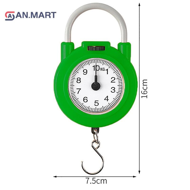 Bigdealssuper 10kg Cân cơ khí di động Hành lý cá Cân nhà bếp Kỹ thuật số có độ chính xác cao Cân lò xo siêu