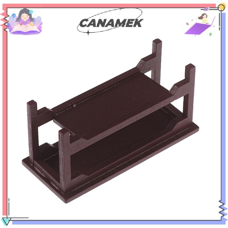 CANAMEK 1 / 12 Nhà Búp Bê Thu Nhỏ Retro Gỗ Bàn Cà Phê Nội Thất Đồ Chơi Phụ Kiện CSF
