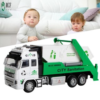 Trẻ em Đồ chơi xe tải rác Xe đẩy và đi Xe kéo lại cho quà tặng Giáng sinh và năm mới