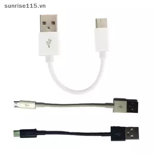 Cáp Micro USB SRVN Type C Sạc nhanh ngắn 10cm cho điện thoại Dây dữ liệu USB Dây chuyển đổi USB.