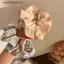 VFZ Thời Trang Hàn Quốc Hoa Scrunchies Nữ Cô Gái Tóc Co Giãn Dây Cao Su Phụ Kiện Buộc Tóc Vòng Dây Mũ Đội Đầu OTE