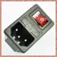 Ổ cắm điện nam đầu vào có công tắc cầu chì 10A 250V 3 chân IEC320 C14 (R F C V)