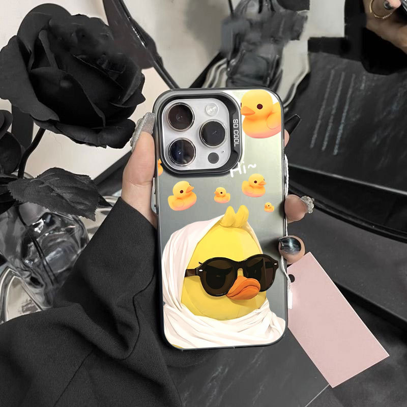 Ốp điện thoại di động Vịt Vàng IMD nhỏ thích hợp cho iPhone 17 16 15 14 13 12 11 Pro Max Plus X Xr Xs Max 7 8 Plus