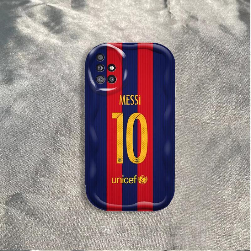 Ốp Silicon Hoạt Hình Cho Samsung A71 A51 A715F A515F A31 4G 3D Girls Vỏ Điện Thoại Mềm TPU NO.10 Bóng Đá World Cup Messi Ốp Lưng Chống Sốc