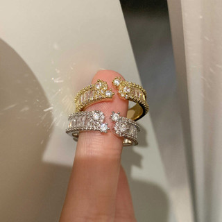 Nhẫn Siêu Sáng Bóng Zircon Bầu Trời Đầy Sao Mở Nhẫn Có Thể Điều Chỉnh Hàn Quốc Đơn Giản Sang Trọng Thanh Lịch Và Độc Đáo Cao Cấp Nhẫn