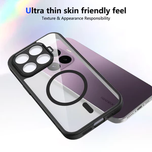 Ốp lưng Xiaomi 15T Pro Vỏ từ tính trong suốt mờ cho Ốp điện thoại Xiaomi 15T 5G