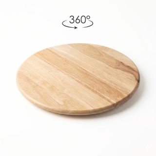 Bàn xoay bánh, Đĩa ăn xoay bằng gỗ Khay Gỗ Xoay Đựng Bánh Kem Cho Nhà Bếp