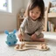 Đồ chơi lấy hạt thỏ bằng gỗ cho trẻ em Công cụ giáo dục đào tạo kỹ năng vận động tinh