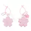 SRVN Hồng Hoa Anh Đào Móc Chìa Khóa Vải Sakura Mặt Dây Chuyền Hoa Dễ Thương Móc Chìa Khóa Bapa Quyến Rũ Túi Trang Trí Ô Tô Phụ Kiện.