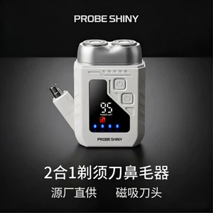 Phong Cách Mới Cạo Mũi Tóc Hai Trong Một Di Động Máy Cạo Râu Điện Ô Tô Du Lịch Nam Hai Đầu Râu Dao