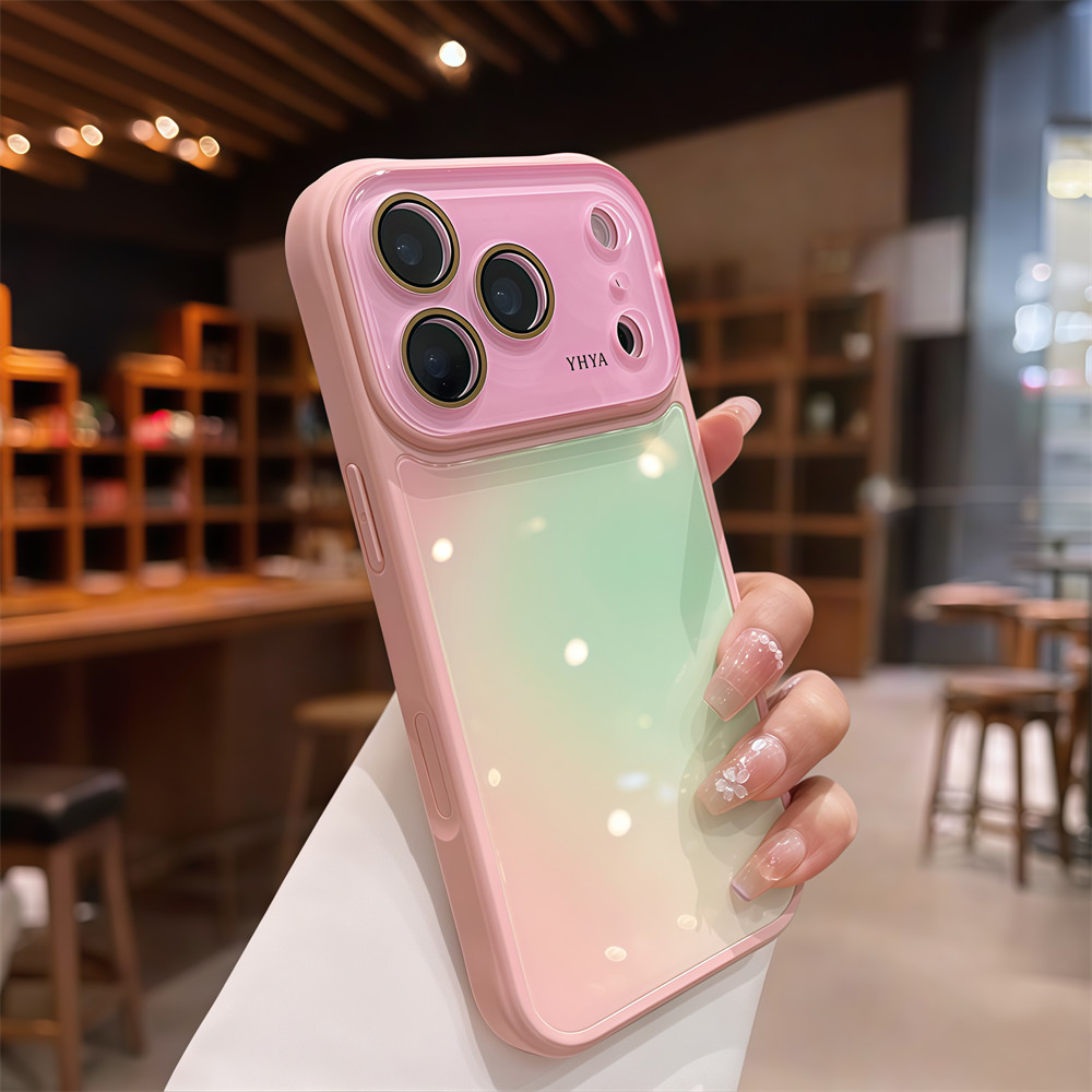 Ốp điện thoại chống rơi Gradient cho iPhone 17 Pro Max 13 14 15 16 pro max Bao gồm tất cả bảo vệ ống kính máy ảnh vỏ mềm Vỏ bảo vệ vỏ điện thoại