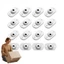 POP 8 16 Chiếc Nhỏ Tiết Kiệm Không Gian Xoay Bánh Xe Không Đánh Dấu Đa Năng Tự Động Dính Xoay Bánh Xe Lắp Đặt Để Di Chuyển
