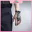 MYPANDA Steampunk Đầu Lâu Ngón Tay Da PU Vòng Tay Dành Cho Nam Gothic Màu Bạc Liên Kết Dây Chuyền Vòng Tay Lắc Tay Ro Halloween.