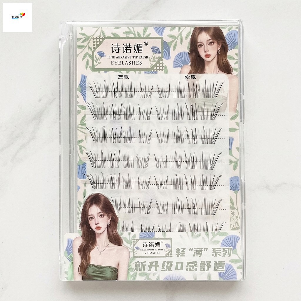 Lông mi giả tự nhiên phong cách Hàn Quốc dành cho nữ C Curl Fiber Mi 9-13mm