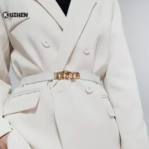 KUZHEN 3 Màu Dây Xích Thắt Lưng Co Giãn Thắt Lưng Nữ Áo Khoác Thắt Lưng Trang Trí HOT