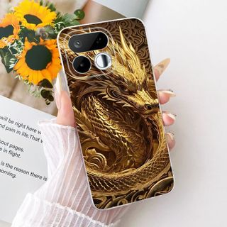 Dành Cho Realme 16T 5G Ốp Lưng RMX5268 Thời Trang Thoáng Mát Rồng Sư Tử Hổ Trong Suốt Silicon Mềm Ốp lưng Cho Realme 16 5G RMX5151 Vỏ