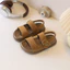 Giày Sandal Bé Trai Bé Gái Phong Cách La Mã Vintage, Dép Quai Hậu Trẻ Em Quai Dán Đế Mềm Chống Trượt Cao Cấp
