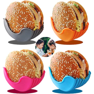 Burger Bud Silicone Burger Có Thể Thu Vào Không Tiếp Xúc Chống Rơi Burger Hộp Cố Định 6.17 ILR7