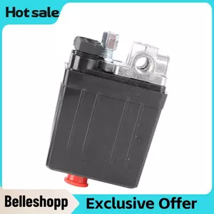 Belleshopp Điều khiển công tắc máy nén khí Belleshopp 240V 16A 90PSI -120PSI Áp suất bốn cổng nặng
