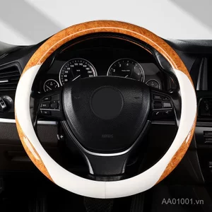 Bọc Vô Lăng Ô Tô Hạt Gỗ Đào Bốn Mùa Đa Năng Chống Trơn Trượt Mồ Hôi Trang Trí Cao Cấp