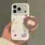 Giá đỡ từ tính Dễ thương Chó mèo mờ Vỏ điện thoại mềm cho iPhone 17 Pro Max 16 15 14 Vỏ bảo vệ chống sốc