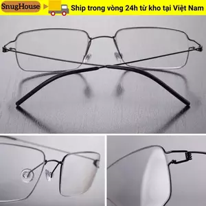 Kính mắt doanh nhân SNUGHOUSE, Kính đọc sách chống ánh sáng xanh siêu nhẹ bằng kim loại, Kính cường thị chặn màu xanh thoải mái dành cho nam nữ