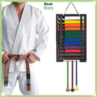 [Còn hàng] Đế trưng bày đai Karate NOOKSTORY, Túi treo nỉ Đế trưng bày đai Taekwondo nhẹ, di động có thanh treo huy chương Quà tặng