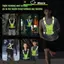 AN.MART 4 Màu Unisex Light Áo Vest An Toàn Tầm Nhìn Cao Có Túi Bảo Quản Xây Dựng Ban Đêm Đi Xe Đạp Áo Giao Thông Chạy Làm Việc VN