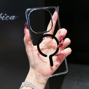 Dành Cho IQOO 13 Ốp Điện Thoại Phong Cách Mới Dấu Câu Hỏi Từ Tính Siêu Mỏng Trong Suốt PC Cứng 15 Bao Gồm Tất Cả Chống Sốc